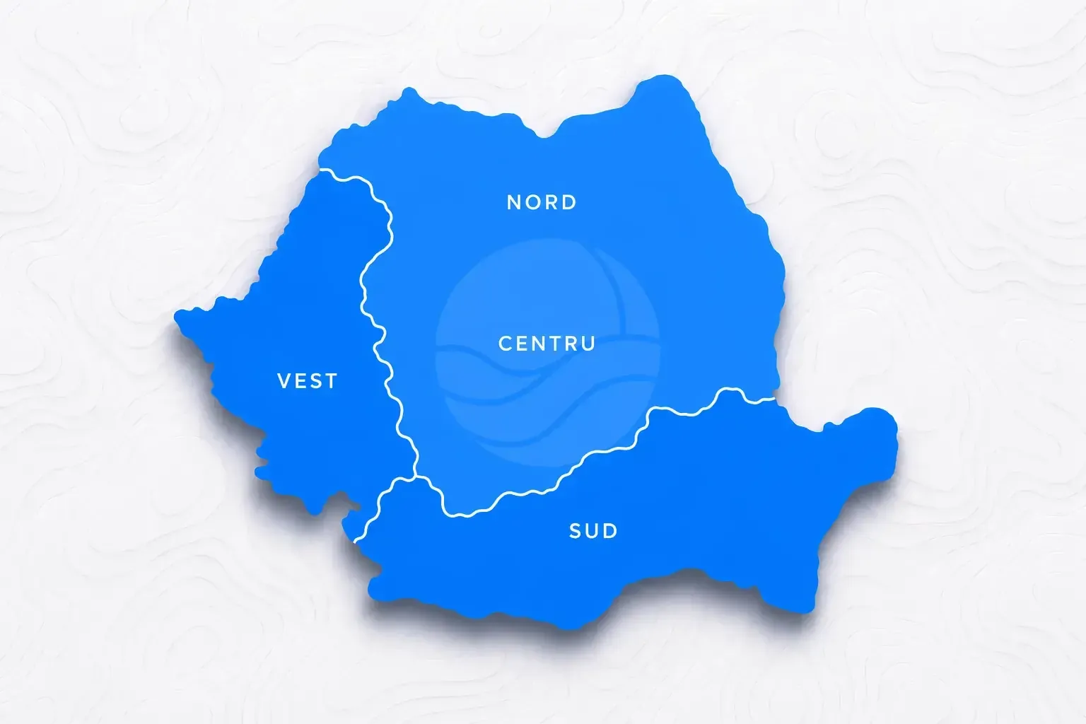 Harta României pe regiuni